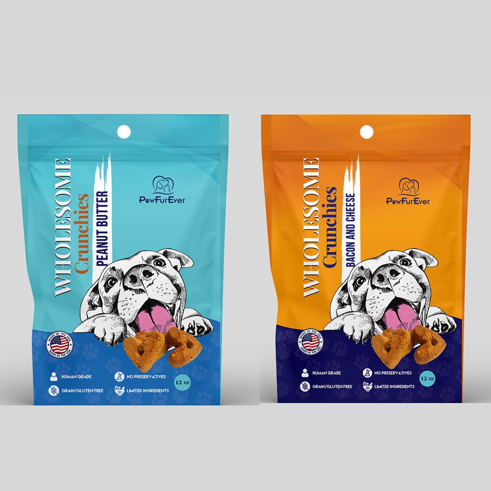 Cheese & Bacon + Peanut Butter Dog Treat Combo