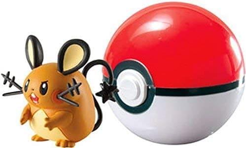 Pokemon Clip n Carry Poke Ball - Dedenne and Poke Ball Figure
