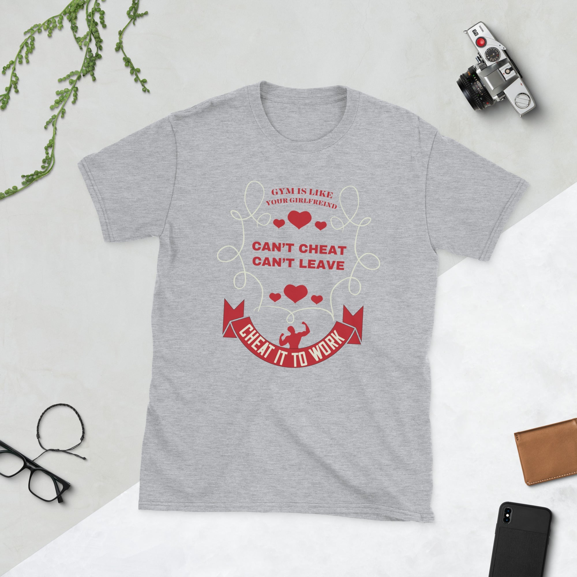 Strength in Persistence - Gym Motivation Tee - Sport Grey / S