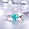 1.2 Carat Round Cut Green Garnet Engagement Ring Diamond Wedding Band