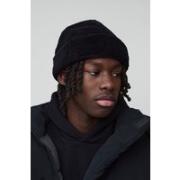 Gorro Micro De Borreguito, Negro
