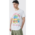 Camiseta Oversize Con Estampado De Toy Story Alien, Blanco