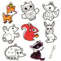 Woodland Animal Suncatchers (Pack of 8) Wood Craft Kits For Kids