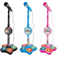 Children's Karaoke Microphone Toy with Adjustable Stand - Ages 3+, Interactive Music Play, 3 Colours | Wowcher