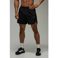 Pantalón Corto Man Active Regular De Tela Elástico Perforado, Negro