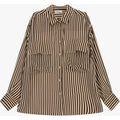 Chemise oversize à rayures avec poches devant