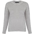 Jumpers Womens Amara Reya Teasel Crew Neck Jumper in Light Grey Marl / 14 - Tokyo Laundry