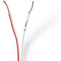 Mercury 100m High Quality Fig 8 Speaker Cable, 2 x (42 x 0.15mmØ) - White