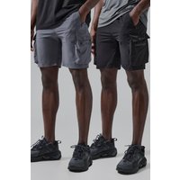 Pack De 2 Pantalones Cortos Man Active Cargo Ligeros, Multi