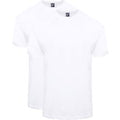 Alan Red T-shirt Virginia (lot de 2) Blanc taille L