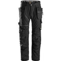 Snickers RuffWork Cotton, Work Trousers+ Holster Pockets - Black/Black - 120