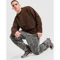 Unlike Humans Farrow Knit Oversized Crew Sweatshirt, bruin