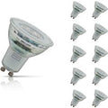 10-Pack Crompton GU10 Spotlight LED Light Bulbs 4W Dimmable 4000K Cool White Full Glass 50W Eqv Halogen Replacement