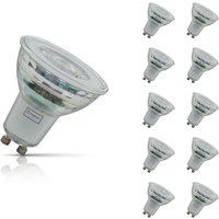 10-Pack Crompton GU10 Spotlight LED Light Bulbs 4W Dimmable 4000K Cool White Full Glass 50W Eqv Halogen Replacement