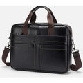 Men's Genuine Leather Laptop Briefcase 15.6"