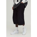 Pantalón Deportivo Plus Con Costuras En Contraste, Negro