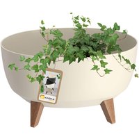 Misa na kwiaty z nóżkami 40 cm, kremowa