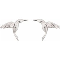 Silver Hummingbird Stud Earrings