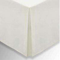 Helena Springfield Plain Dye, 50/50 Percale, Double Valance, Ivory