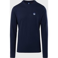 North Sails - T-shirt a maniche lunghe con logoNorth SailsNavy blue3XL
