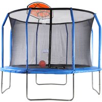 Air King Pro 12ft Trampoline with Safety Enclosure Blue