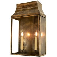462A Large Strathmore 2 Light Exterior Wall Light - product_finish:Light Antique