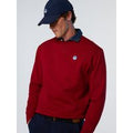 North Sails - Felpa con patch North SailsNorth SailsRed dahlia4XL