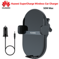Huawei SuperCharge Wireless Car Charger 50W Max Intelligent Both Side Sensor Mounting Dual Charging 3D Cooling Fast Charger