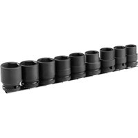Facom 9 Piece 1/2" Drive Hexagon Impact Socket Set Metric 1/2"
