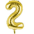 Cijfer Ballon '2'  Goud (100CM)