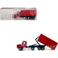 Peterbilt 367 Roll-Off Dump Truck Red with Red Box 1/87 (HO) Plastic Model Car by Promotex