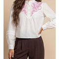 Urban Bliss Pink Embroidery Shirt 10