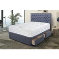 Sleepeezee Opulent Wool Pillow Top Mattress + Premium Divan Bed, Teal, No Drawer, Single