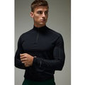 Common Pace Running Reflective Muscle Fit 1/4 Zip, Negro