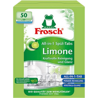 Frosch Lemon All-In-1 Dishwasher Tablets - 50 pcs
