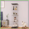 4-Tier Glass Display Cabinet with Lock, 65"x17"x14" Black, Tempered Glass Curio for Collectibles & Wine