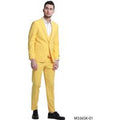 Jacket  Tazio Men's 3 Piece Skinny Fit Suit with Double Breasted Vest & Jacket
