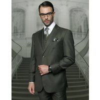 Statement Big & Tall Mens 100% Wool 3 Piece Fashion Suit