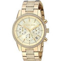 Michael Kors Women's Gold-Tone Quartz Chronograph Watch, Stainless Steel, 37mm, Water-Resistant - MK6597 | Wowcher