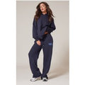 PrettyLittleThing Navy Oversized Puff Print Straight Leg Joggers