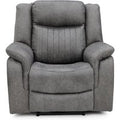 Morlix Fabric Electric Recliner 1 Seater Sofa in Grey
