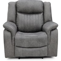 Morlix Fabric Electric Recliner 1 Seater Sofa in Grey