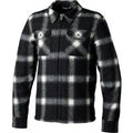Rst Brushed Black White Check Ce Mens Shirt