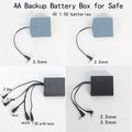 1PC Safe Emergency Charger External Power Box Universal Anti-theft Door Lock Backup Battery Box Backup Battery Box For Safe