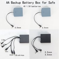 1PC Safe Emergency Charger External Power Box Universal Anti-theft Door Lock Backup Battery Box Backup Battery Box For Safe