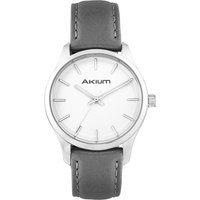 Relógio Akium Lady Casual Feminino Couro Cinza