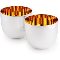 Sterling Silver and Gold Plated Tumbler Set