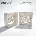 86 Type Surface Mounted Bottom Box Universal Wall Switch Socket Junction Box External Wiring Bottom Box CE Certified