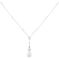 Vintage Collection 7.5mm Grade A+ Akoya Pearl & 0.04cttw Diamond Pendant