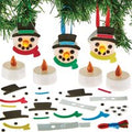 Snowman LED Tealight Decoration Kits (Pack of 4)
